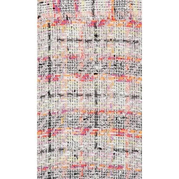 💕IRO PARIS💕 Mekkie Tweed Jacket ~ Multicolor Pink Plaid Check 38 - Picture 10 of 16